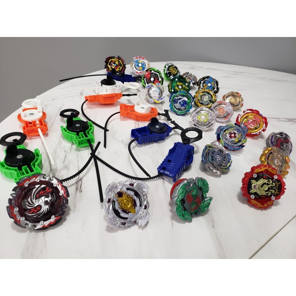 Beyblade Burst Large Mixed Lot 20+ Tops Launchers Ripcords Hasbro Takara Tomy‎